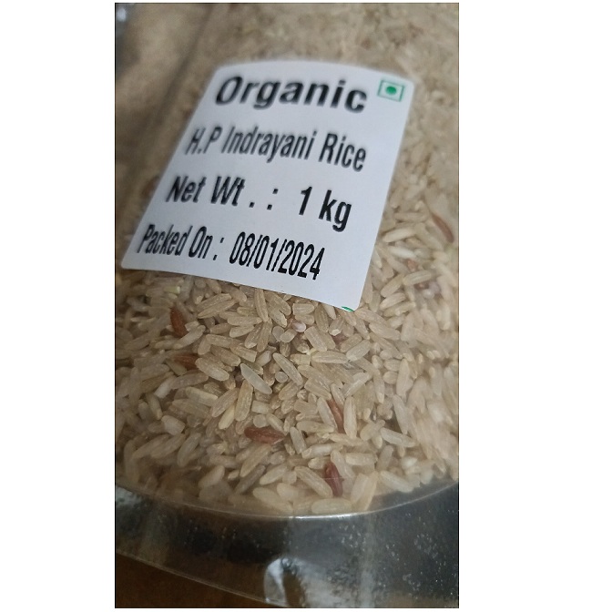 Organic Hand Pounded Indrayani Rice 1kg